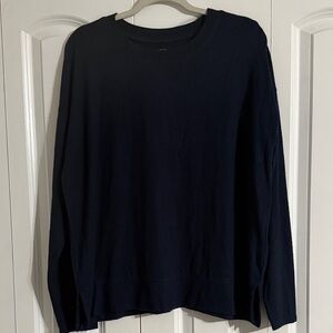 Lucky Brand Women’s Deep Blue Crewneck Sweater